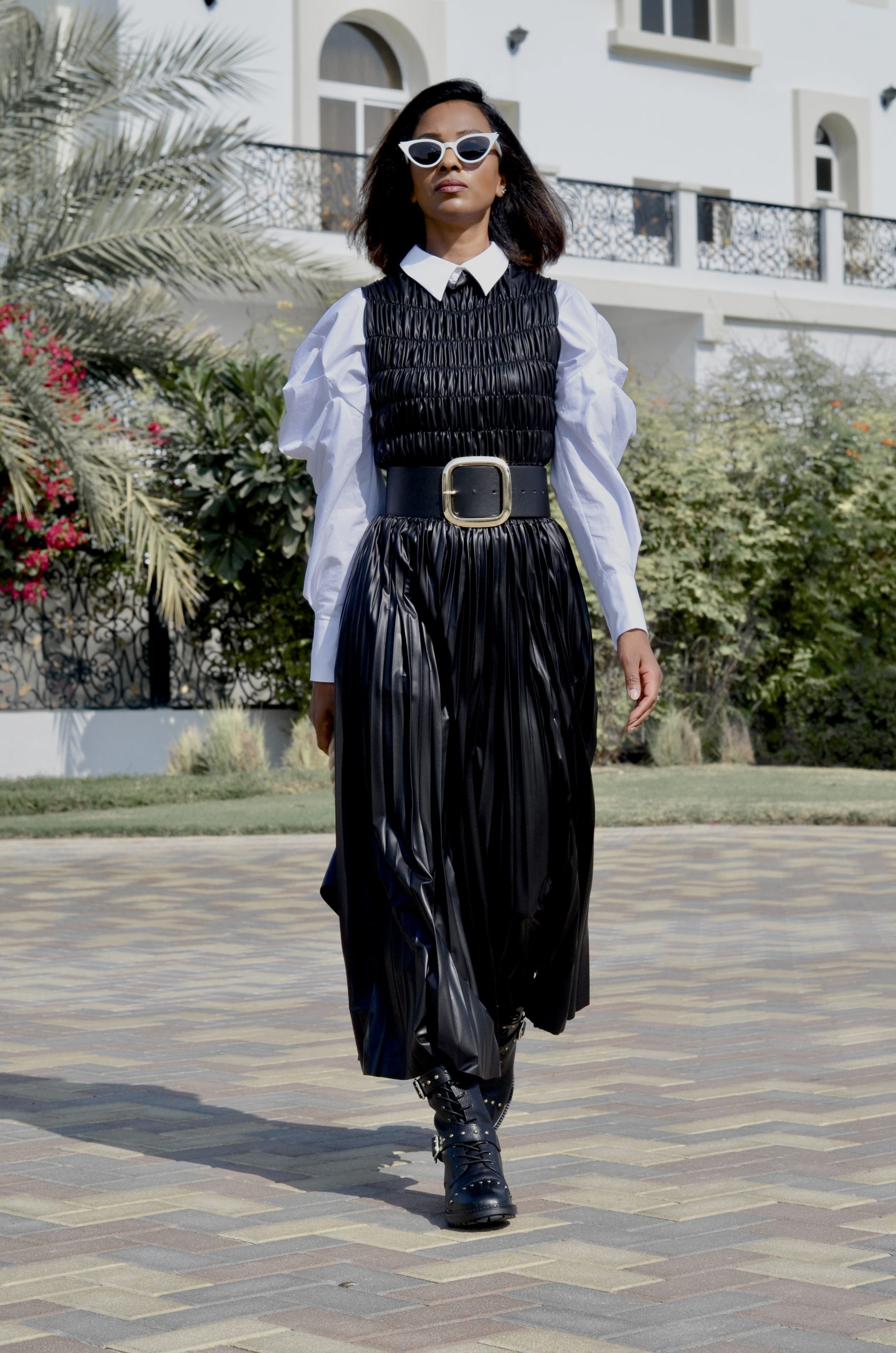 SPRING LEATHER IN A ZARA DRESS My name is Lovely!