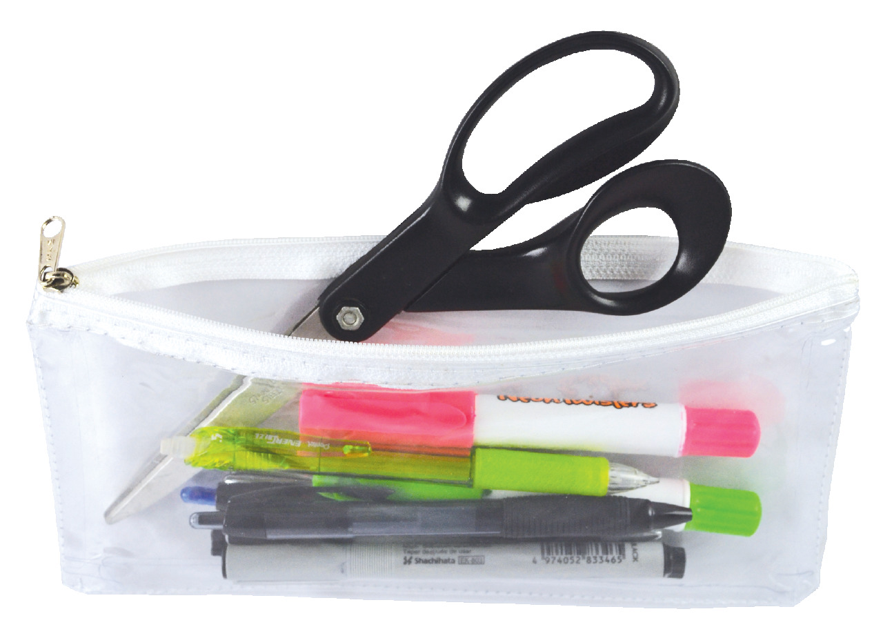 Bag It Clear Pencil Bag 33cm