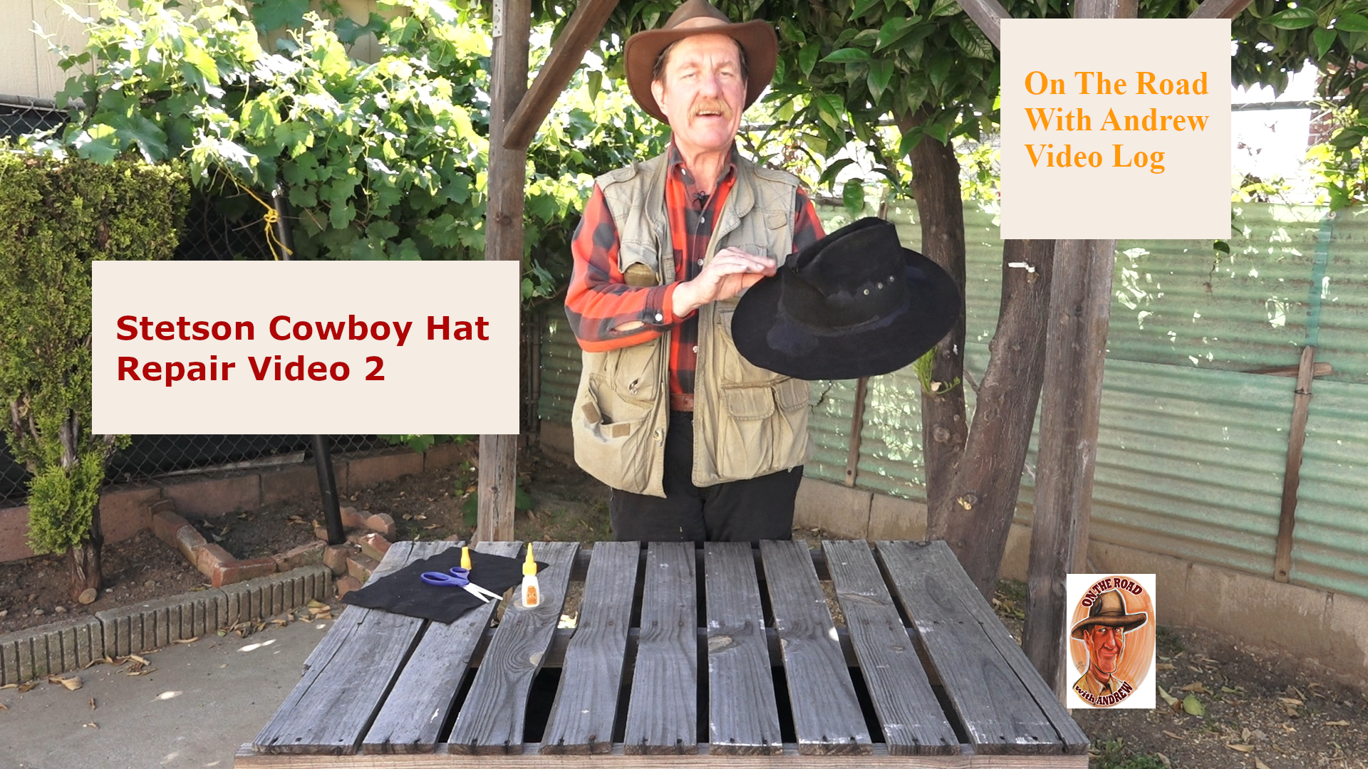 Stetson Cowboy Hat Repair Video - My On The Road
