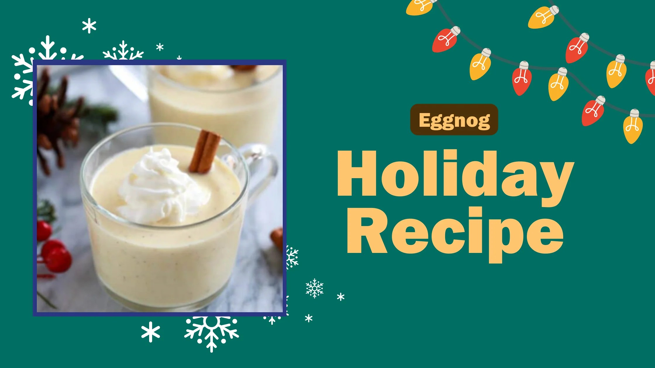 Holiday Recipe Eggnog MyOstomy.ca Ostomy Product Store