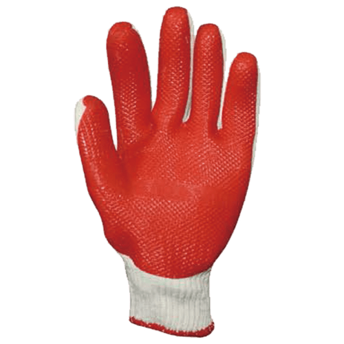 Red PVC Coated Glove
