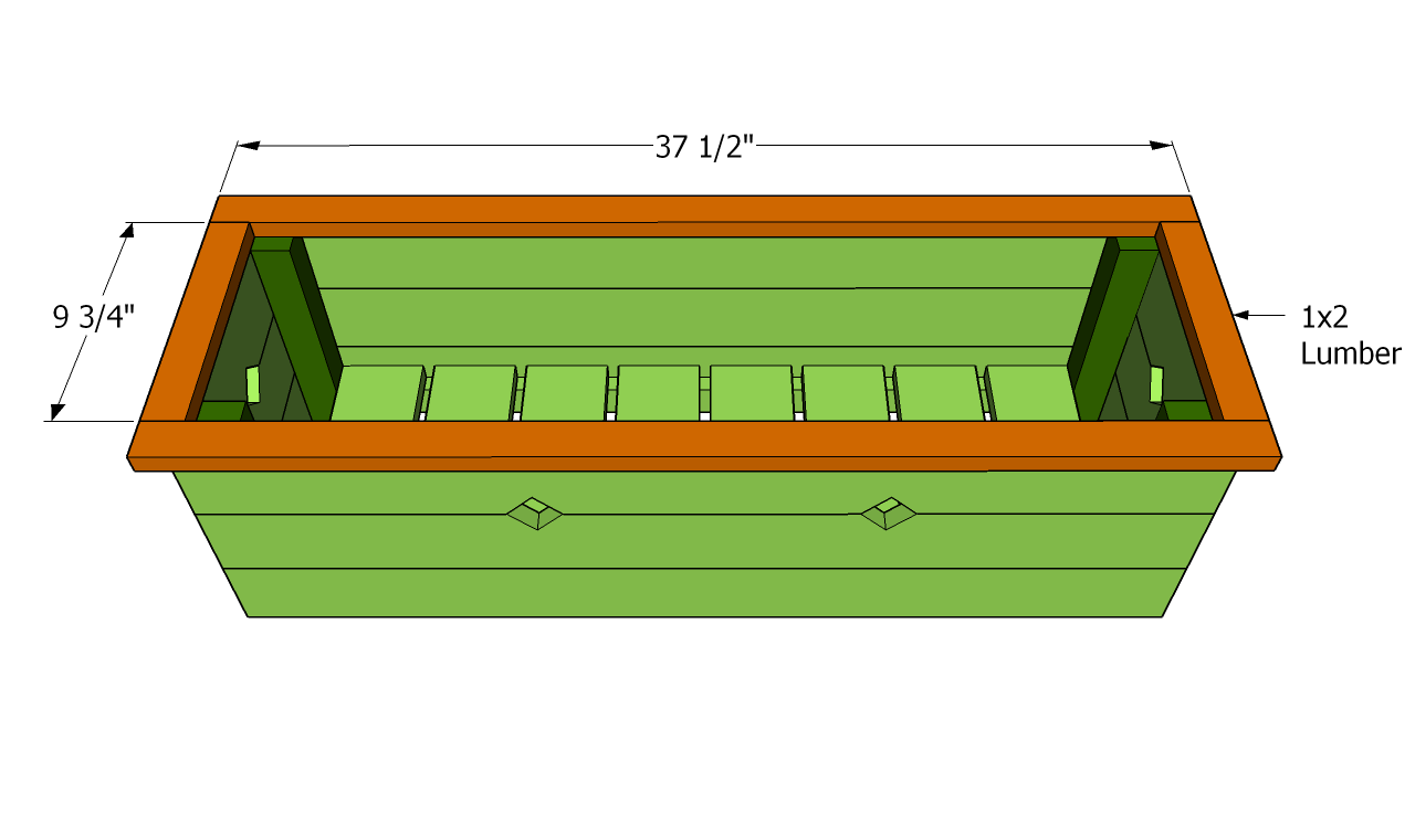 Flower Box Plans MyOutdoorPlans