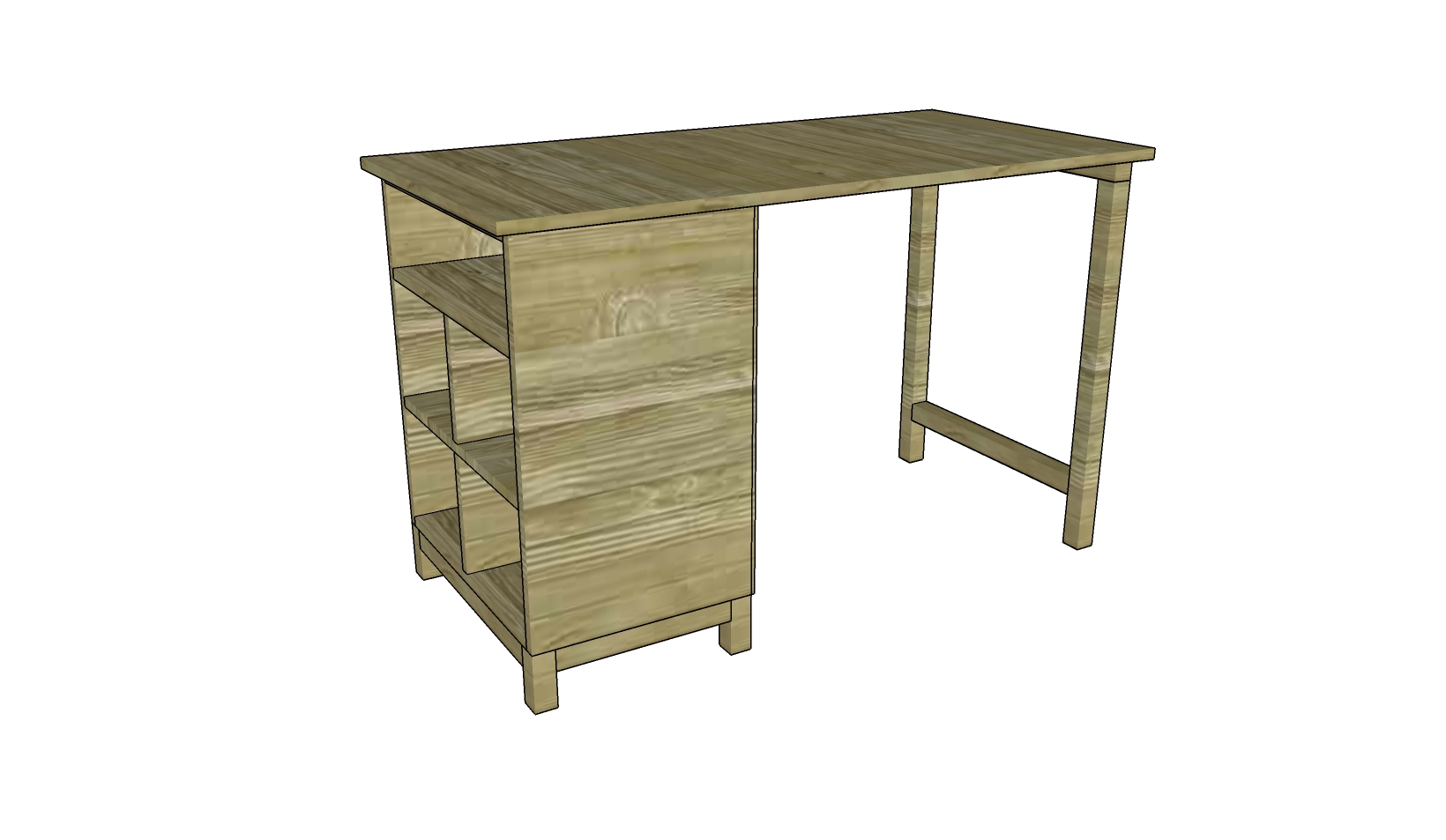 How to Build a Desk Free Outdoor Plans DIY Shed