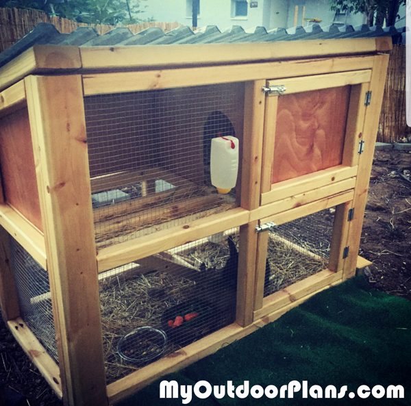 DIY Small Rabbit Hutch MyOutdoorPlans
