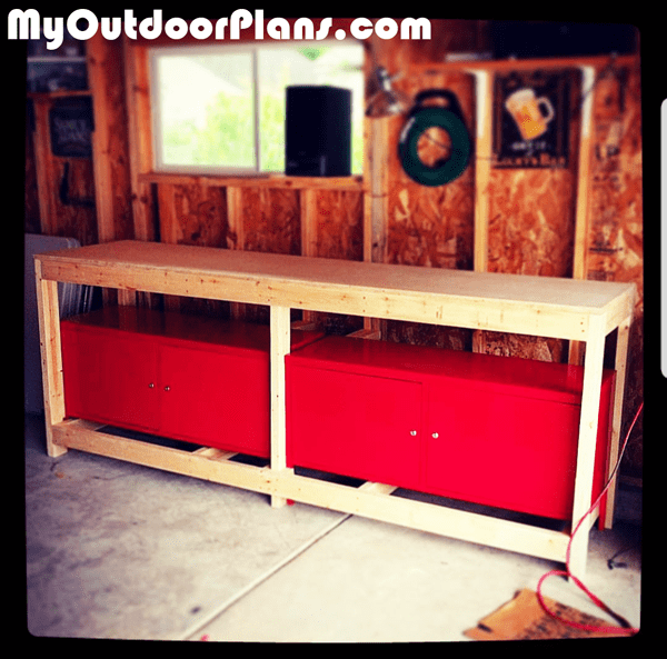 DIY Lshaped Workbench MyOutdoorPlans Free Woodworking Plans and