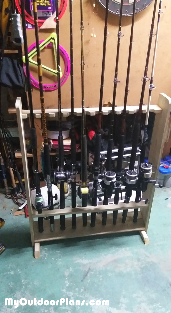 DIY Fishing Rod Rack | MyOutdoorPlans