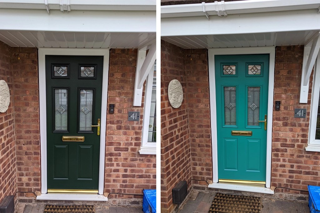 Painted uPVC Doors Before and After (9 Examples)