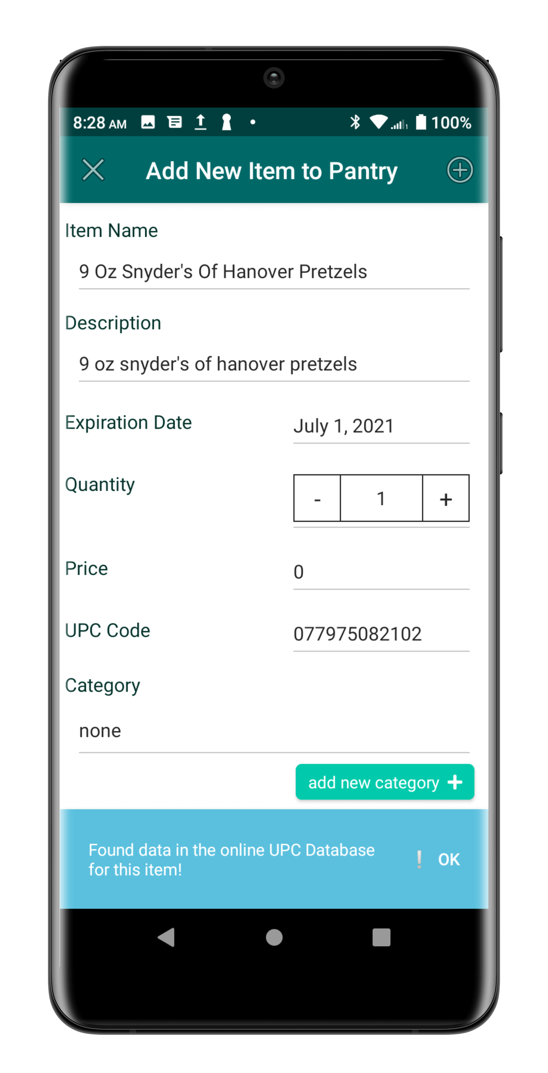 My Pantry Tracker Mobile &  App
