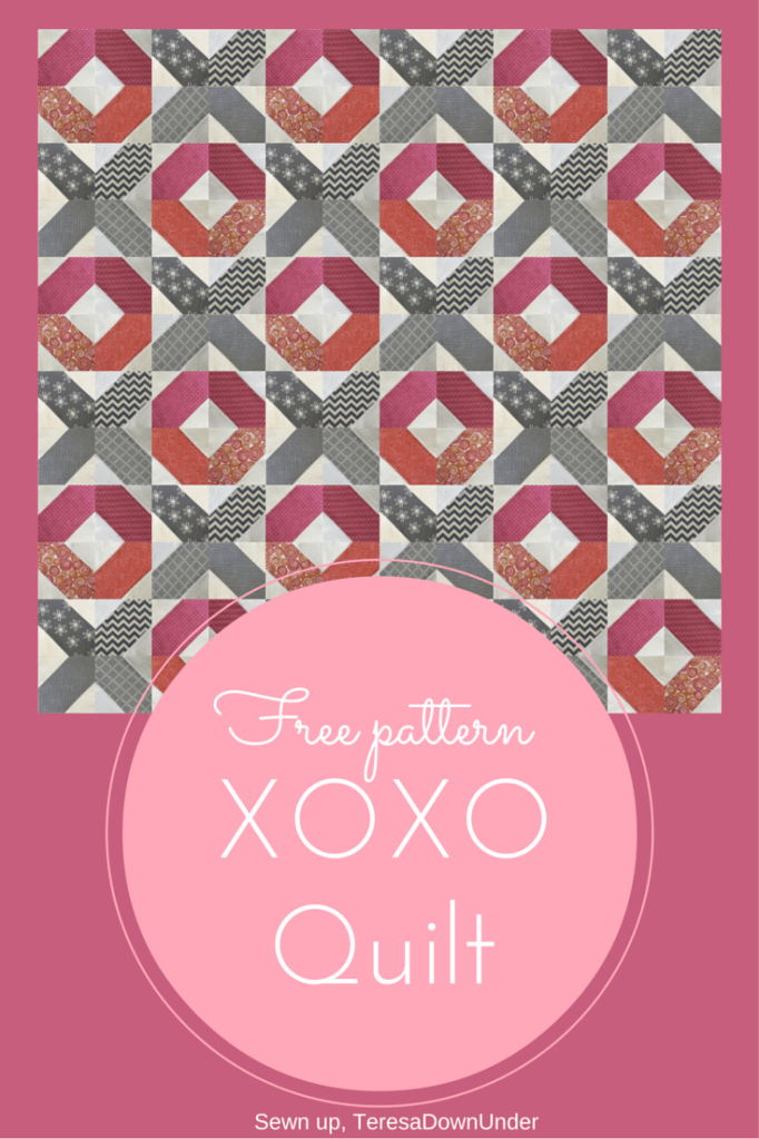 XOXO free quilt pattern another Valentine’s Day project Sewn Up