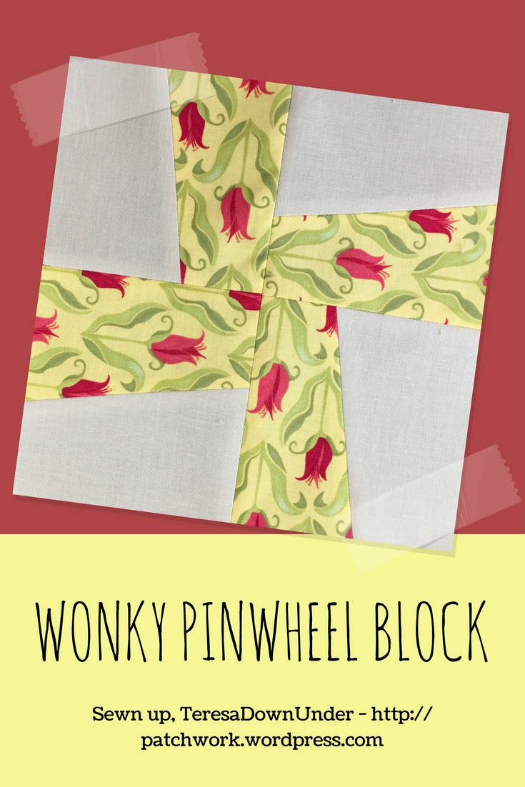 Video tutorial Wonky pinwheel beginner block Sewn Up