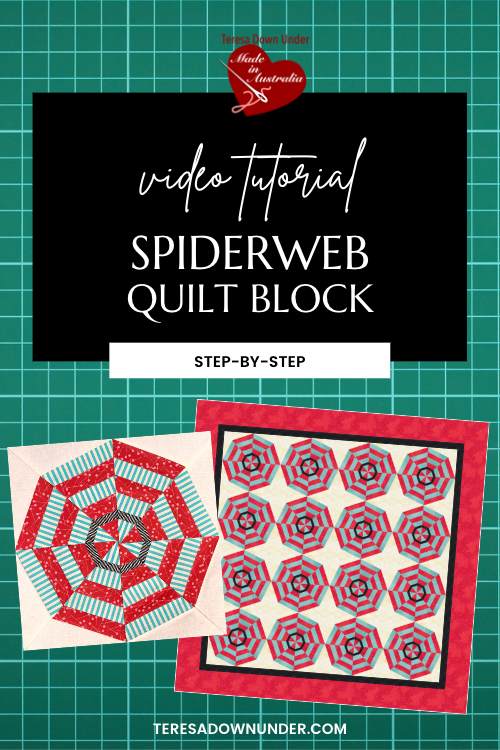 How to make a Spiderweb quilt block Sewn Up
