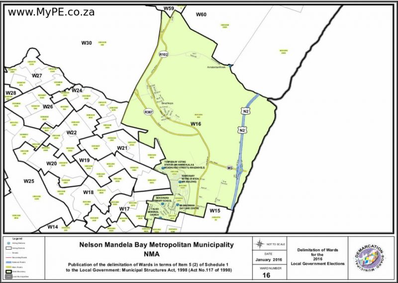 Kwazakhele Port Elizabeth Map Nelson Mandela Bay Ward Maps