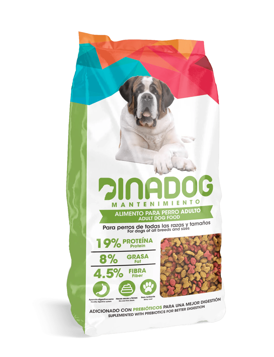 Dinadog 20 Kg (Croqueta para Adulto) mypets.mx
