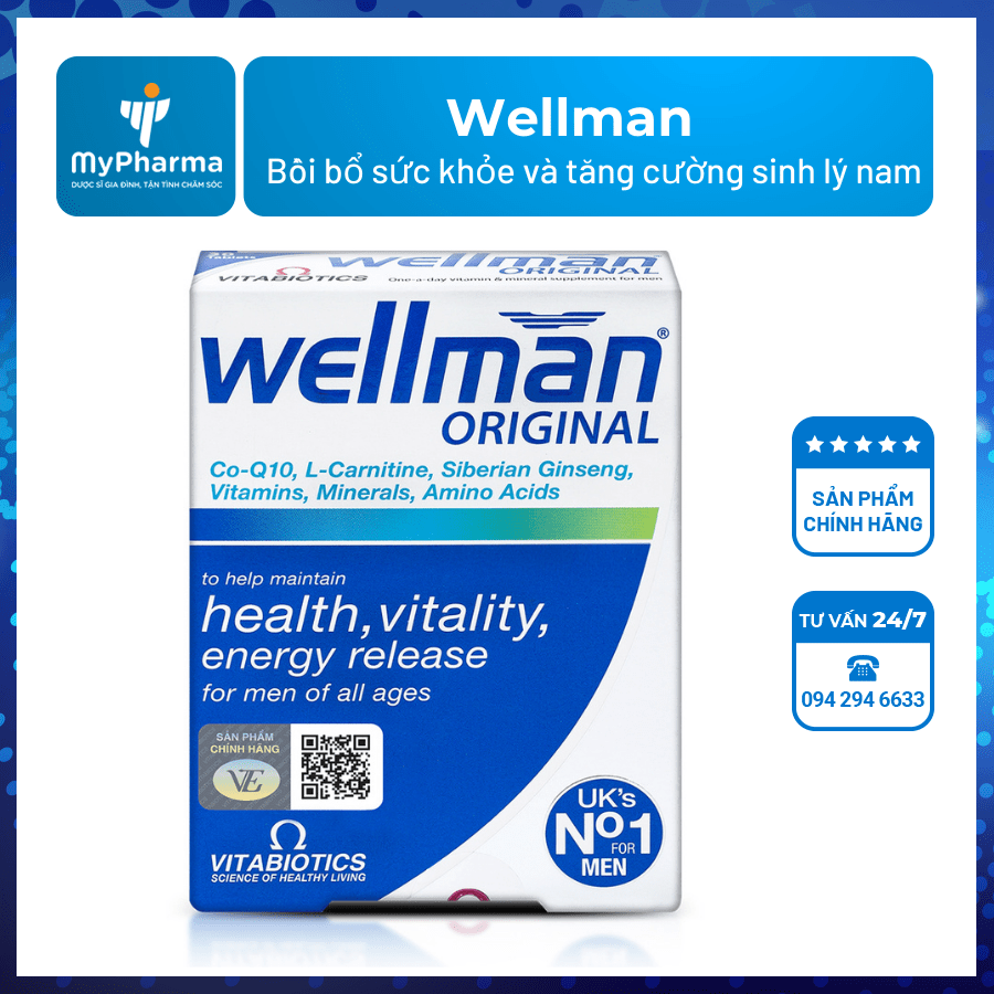 Wellman Bồi bổ sức khỏe và tăng cường sinh lý nam