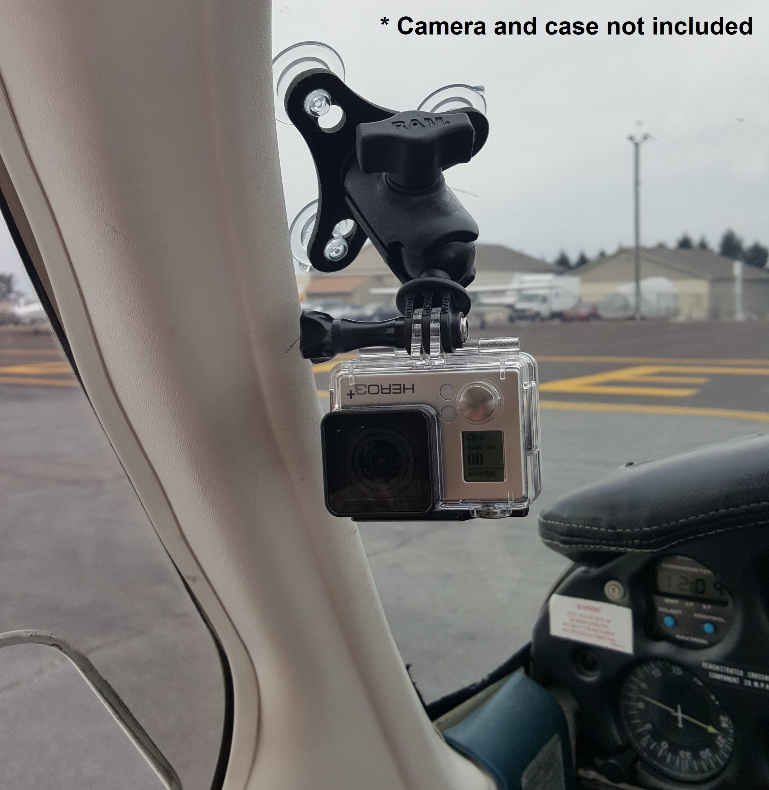MyPilotPro Spider Swivel GoPro Windshield Mount MyPilotPro