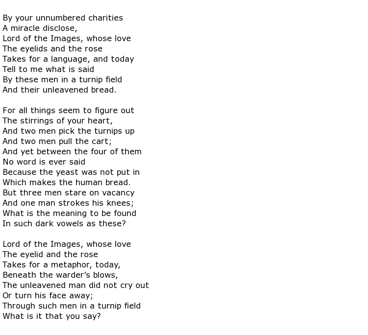 Thomas Blackburn Poems > My poetic side