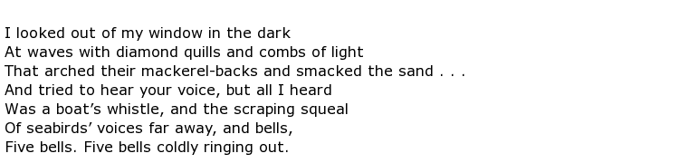 Slessor Poems > My poetic side