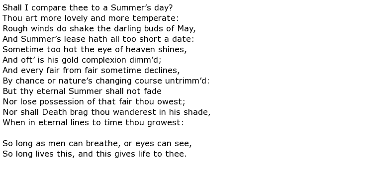Famous Poems > My poetic side