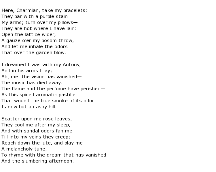 William Wetmore Story Poems > My poetic side