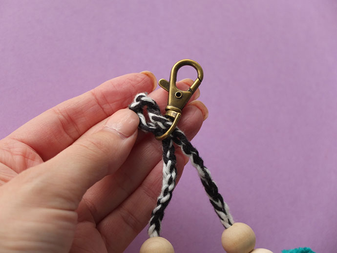 Pom Pom Craft Pompom Bag Charm & Key Ring My Poppet Makes