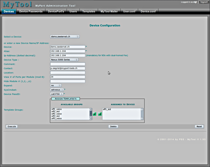 MyPort Cisco Switch Port Management Software