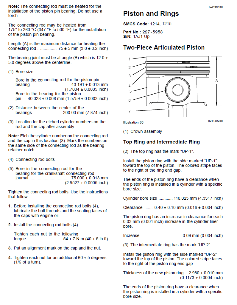 Caterpillar 3126B, 3126E Truck Engine Complete Shop Service Manual