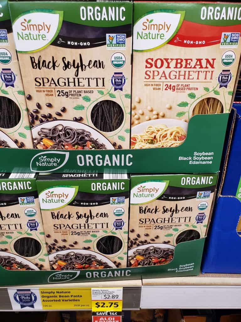 Simply Nature Organic Bean Pasta in store