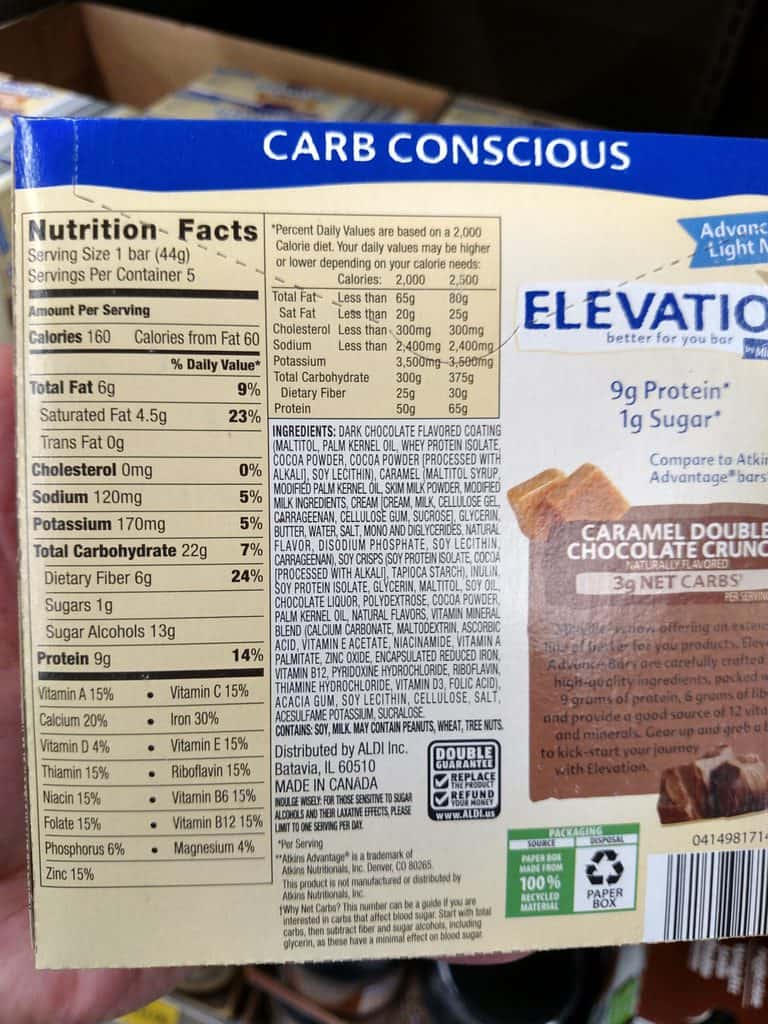 Elevation Bars label