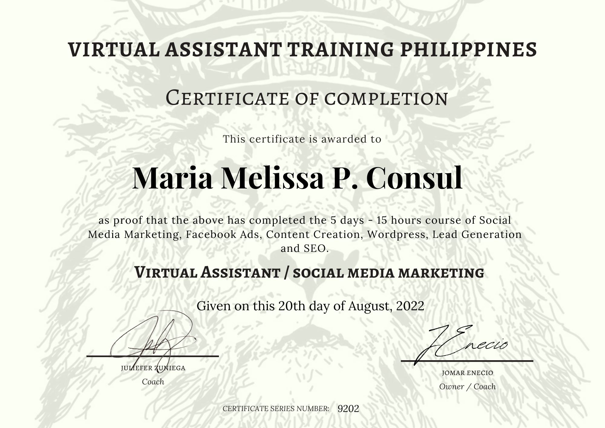 Maria Melissa P. Consul // Real Estate Expert Myprofile