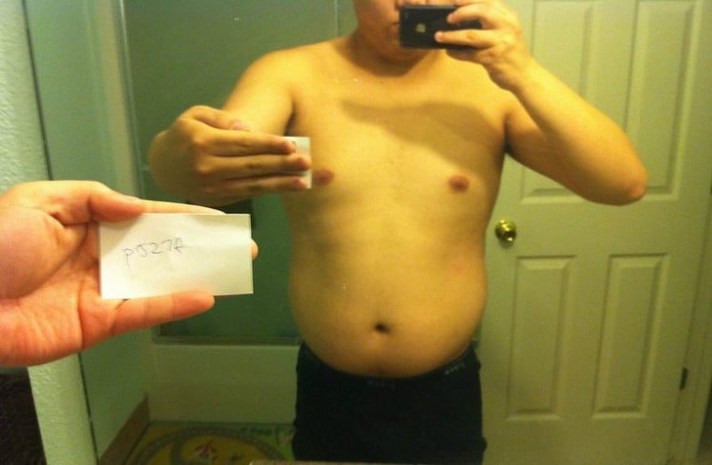 26/M/5'11/235 Lbs Male's Progress Pic From January 31 to April 24