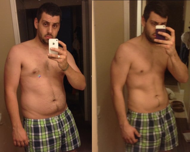 5 foot 11 Male 45 lbs Weight Loss 235 lbs to 190 lbs