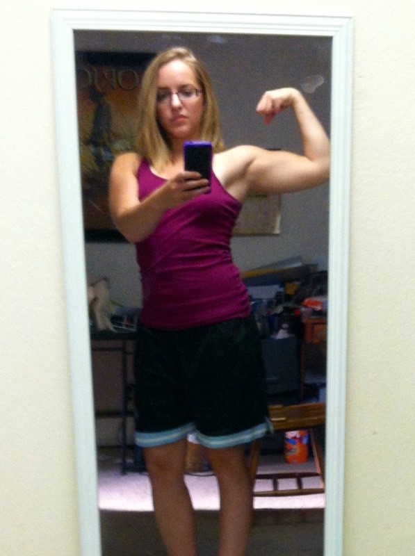 5 foot Female 5 lbs Muscle Gain Before and After 122 lbs to 127 lbs