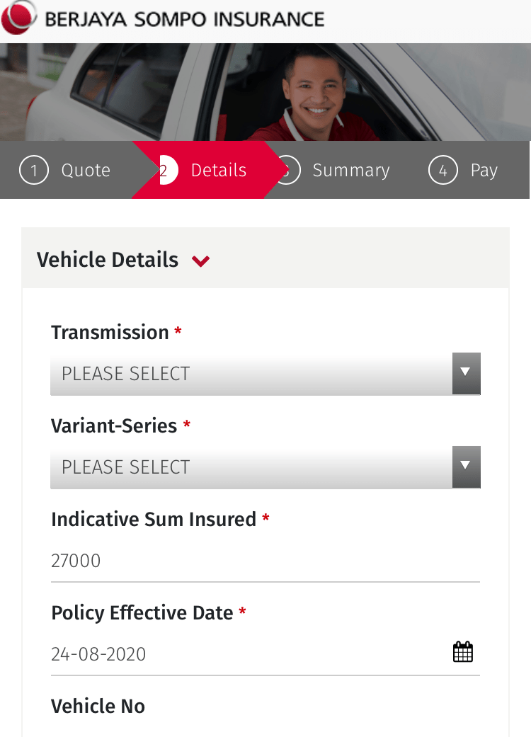 Berjaya Sompo Car Insurance RM100 TNG eWallet August 2022 mypromo.my