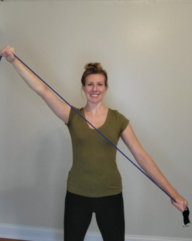 Star Exercise of the Week Shoulder Diagonals with a Resistance Band
