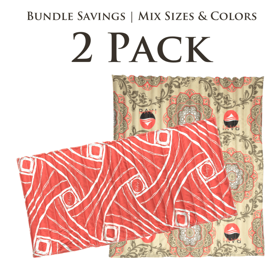 The Portable Weighted Blanket for Yoga and More RAVI