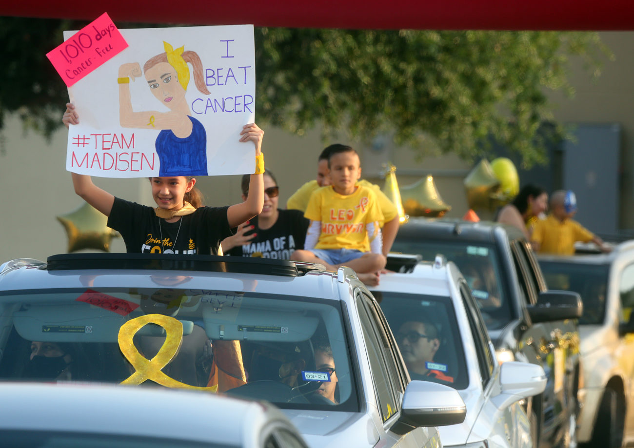 Photo Gallery Cancer survivors participate in the Parade of Gold