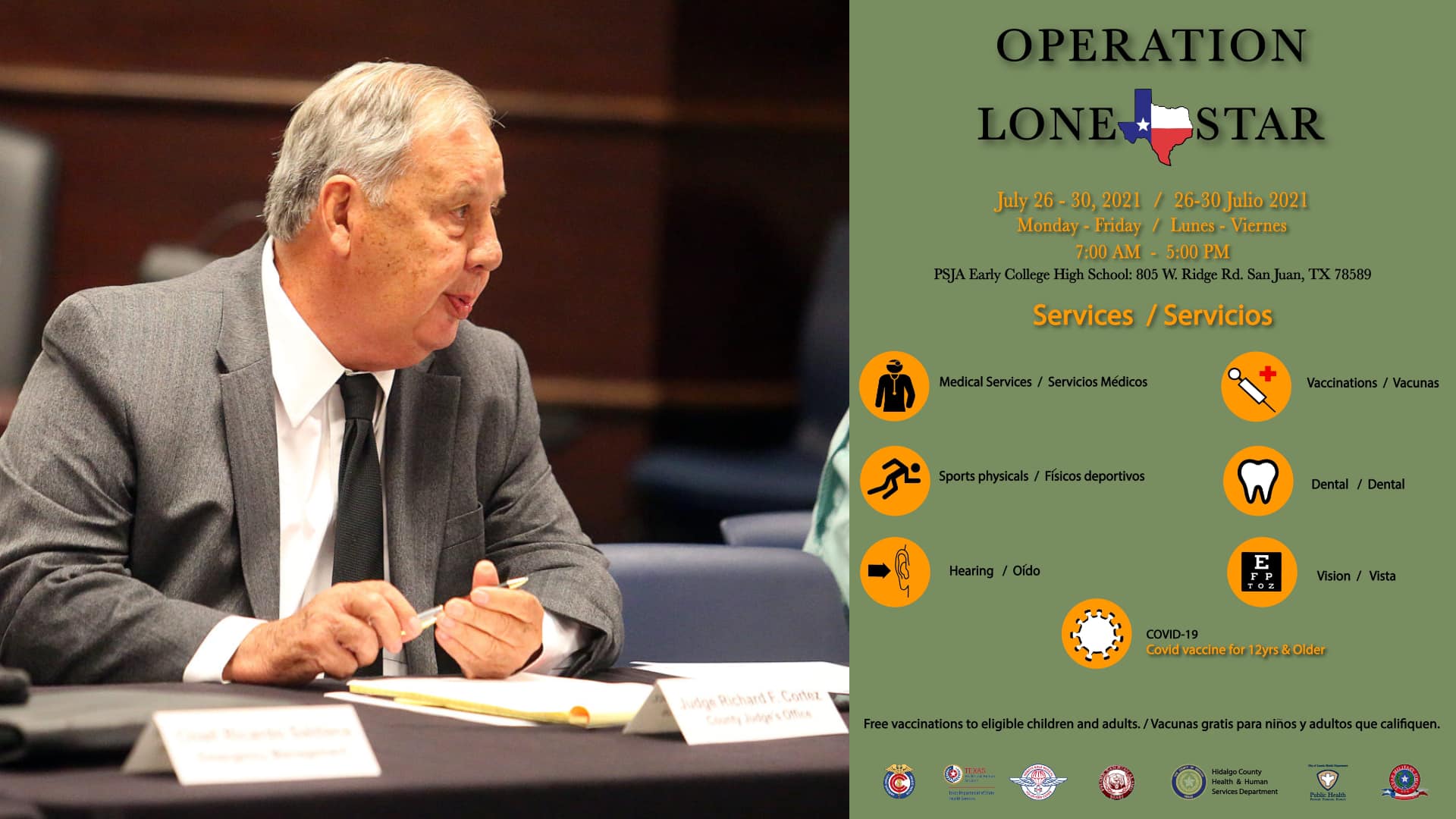 Free healthcare services to be offered via Operation Lone Star