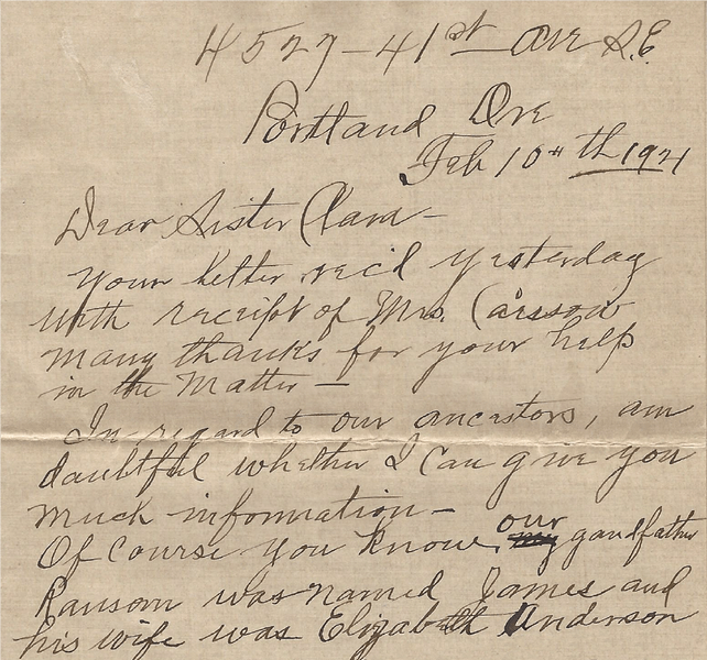 Uncle Jim’s Letters Myricopia