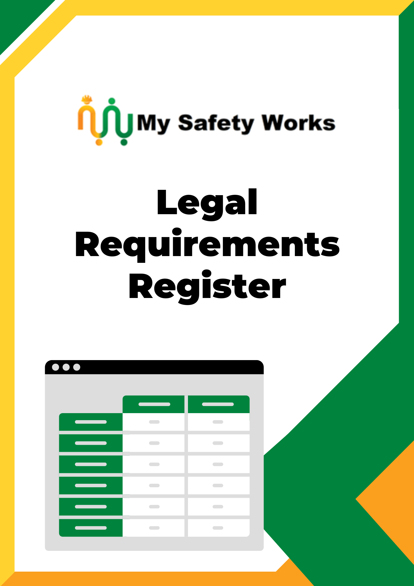 Legal Requirements Register My Safety Works