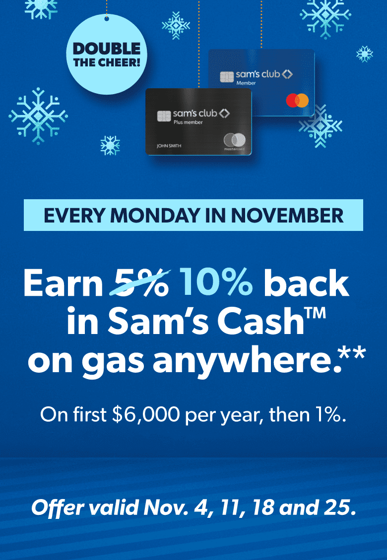 Best Cash Back Credit Card for Gas Sam's Club Credit