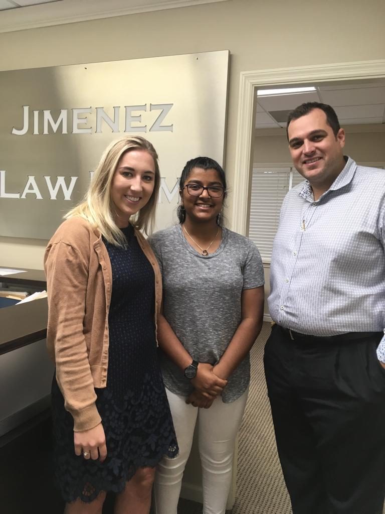 Jimenez Law Firm Mentors Local High School Scholar Through Summer