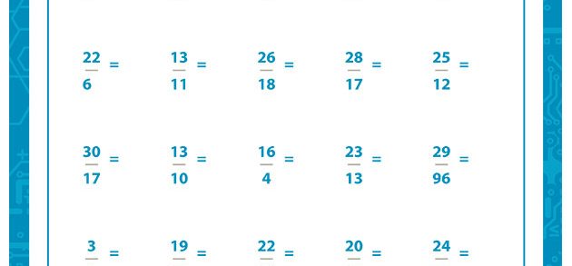 Reducing Fractions Practice