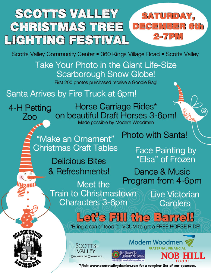 Community Christmas Events Rochester Ny 2023 Scotts Valley Christmas Tree Lighting and Festival My Scotts Valley