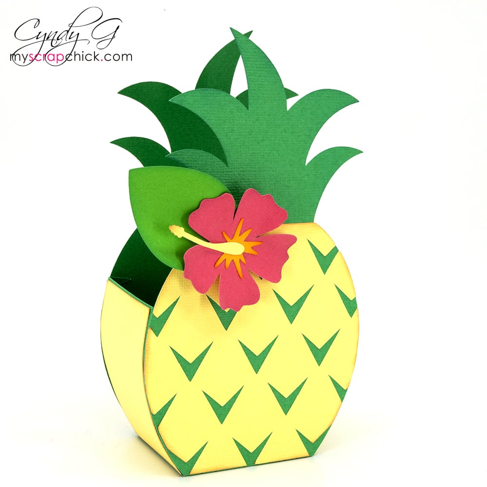 Pineapple Treat Box My Scrap Chick