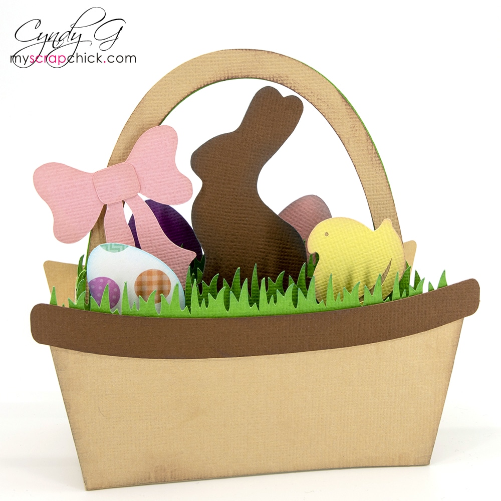 Easter Basket Box Card SVG My Scrap Chick