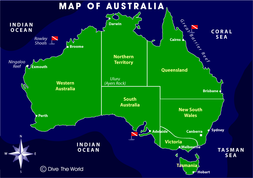 Ningaloo Reef Australia Map