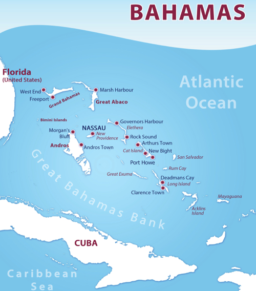 Bahamas Dive Sites Map Joe's Scuba Shack