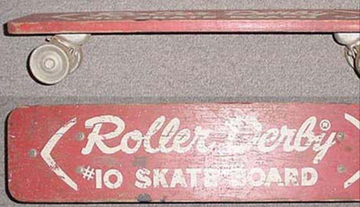 Roller Derby Skate board First mass produced Skateboard