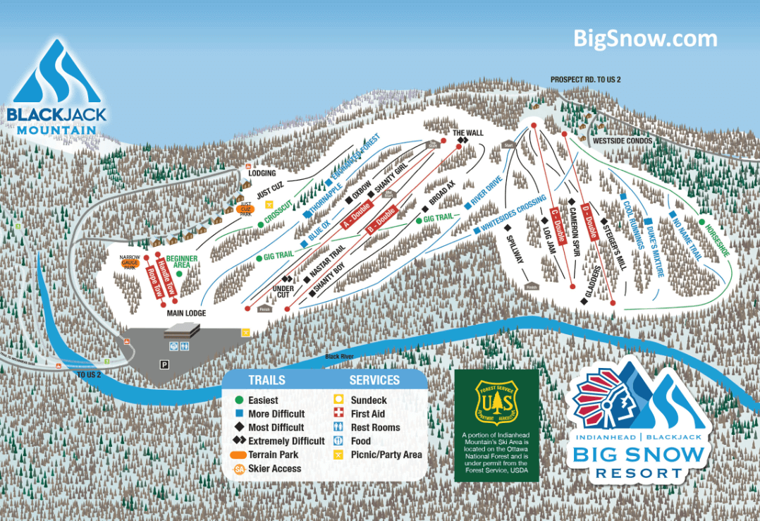 My Ski Search Blackjack Mountain Ski Resort Bessemer, MI