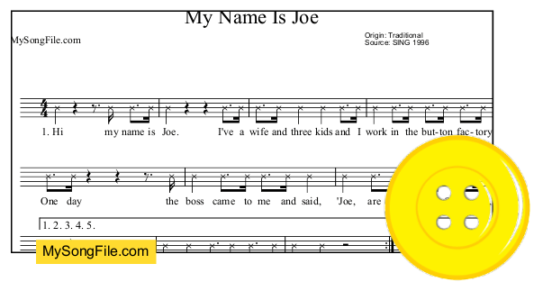 My Name Is Joe My Song File